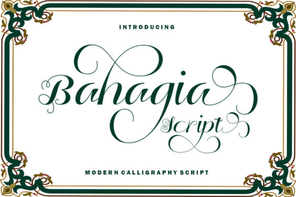 Bahagia Script: A Premium Font for Campaigns