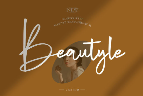 Beautyle: A Modern Script Font for Editorial Design
