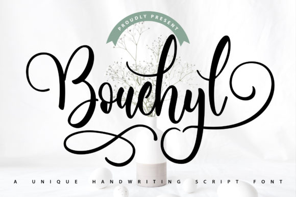 Bouchyl Unique Handwriting Script Font for Branding