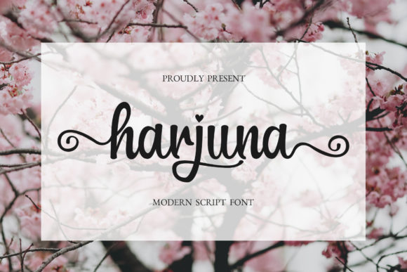 Harjuna Script: A Stylish Typeface for Your Brand