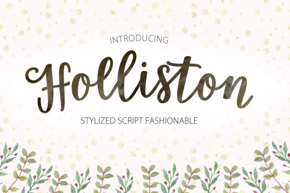 Holliston Script: A Charming Typeface for Editorial Design