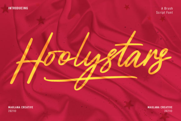 Hoolystars Script: A Brush Font for Crafters