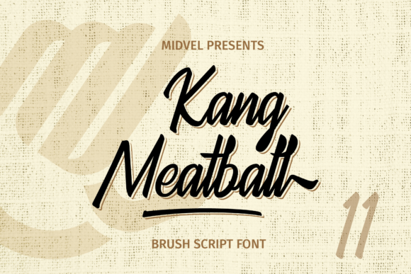 Kang Meatball Script: A Bold Display Font for Web Design