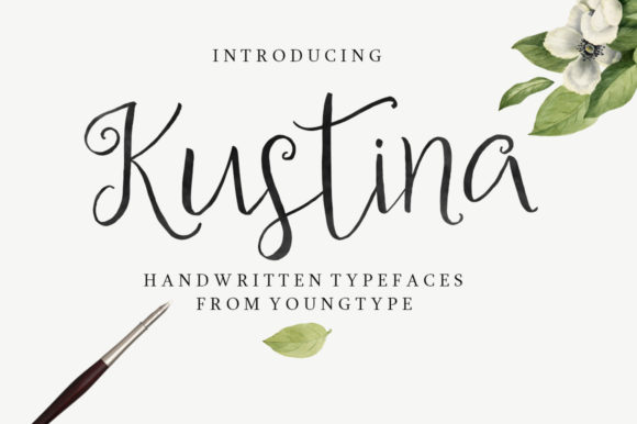 Kustina Script: A Playful Font for Crafters