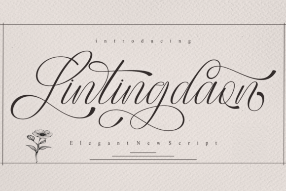 Lintingdaon Script: A Romantic Font for Makers
