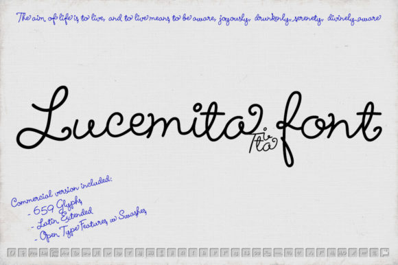 Lucemita Script: A Handwritten Typeface Review for Branding