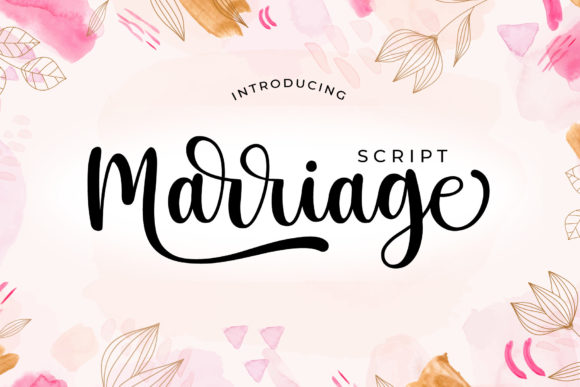 Marriage Script: A Handwritten Font for Crafters
