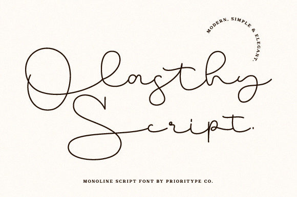 Olasthy Script: A Dainty Handwritten Font for Makers