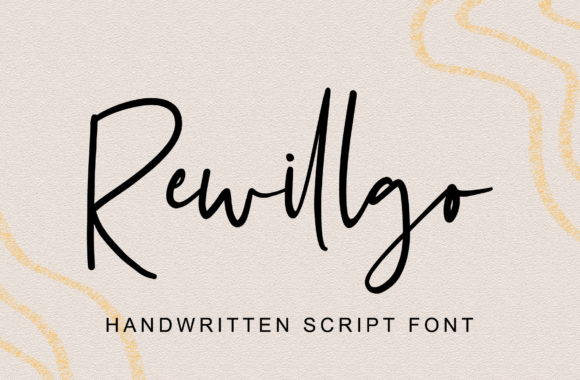 Rewillgo Script: A Unique Handwritten Font for Crafters