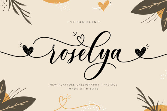 Roselya Script Font for Handmade Creators