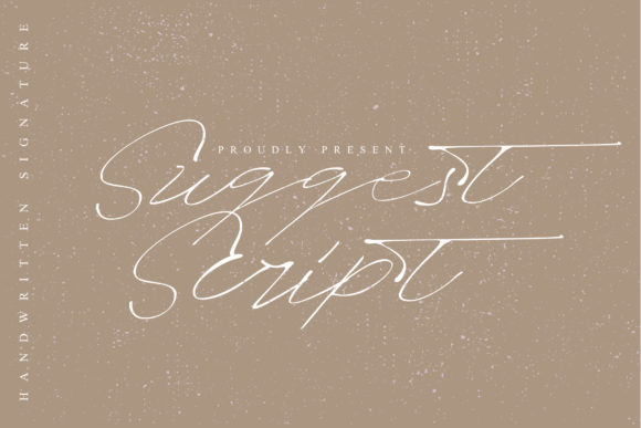Suggest Script: A Premium Handwritten Font for Marketers