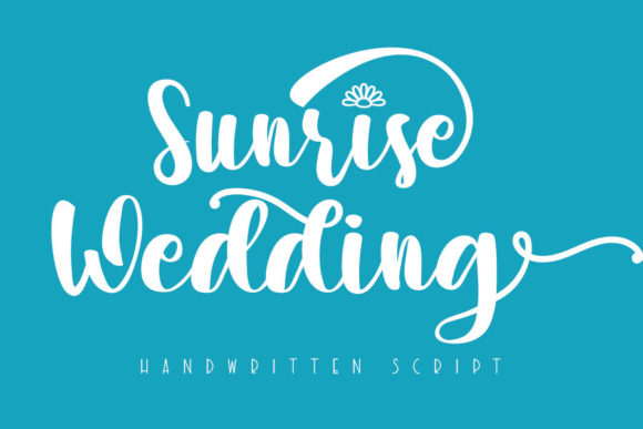 Sunrise Wedding: A Delicate Script Font for Makers