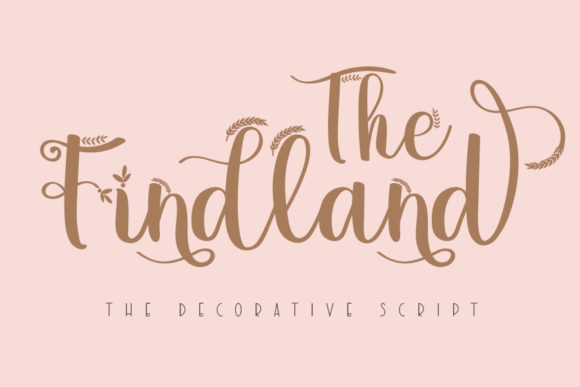 The Findland: A Delicate Script Font for Editorial Design
