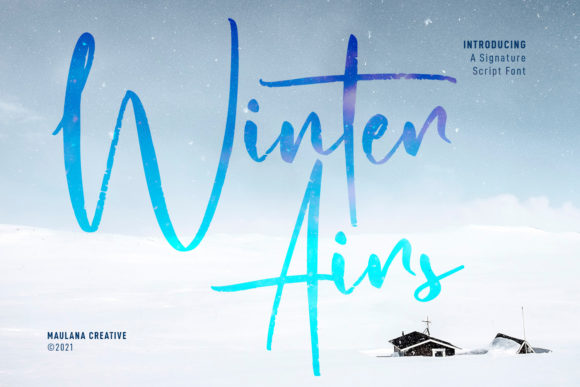 Winter Airs Script: A Natural Typeface for Editorial Design